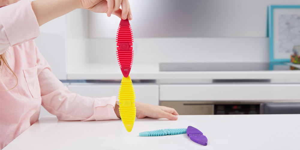 Snap-able: Strong rare-earth magnets let you snap magnets together